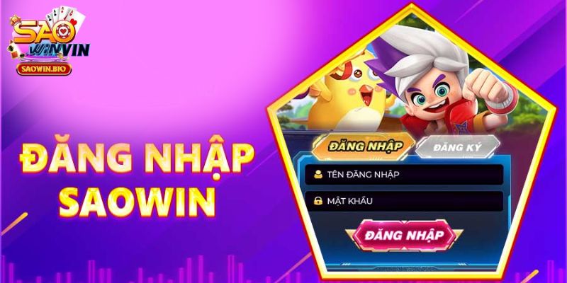 Quy trình đăng nhập SAOWIN đơn giản chỉ trong 3 bước